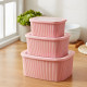 Plastic Tupperware Set - 3 Pieces